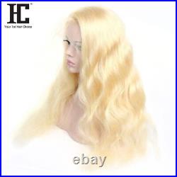 613 Blonde Lace Front Human Hair Wiga Body Wave Wigs Remy Glueless Pre Plucked