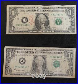 67 x $1 Bill Star Note Lot All Notes Are STAR Notes Various Years