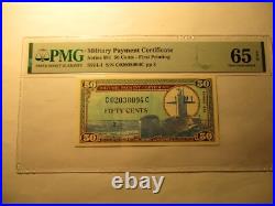 681 US Military Payment Certificate set 5, 10, 25, 50 all epq 65 or better