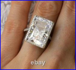 6 Ct Beauty Cut VVS1 Diamond Lab Created Lab Created Ring White Gold Plated