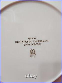6 Lenox United States Seniors Golf Association Dinner Plates ALL DIFFERENT 1982+
