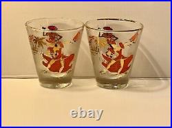 8 Vintage Libbey Caribbean Cruise Whiskey Glasses