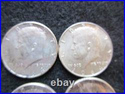 90% Silver Kennedy Half Dollar, 8 Coins All Dated 1964 Day-012408179