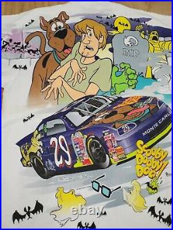 90s Cartoon Network Scooby Doo Wacky Racing Nascar T-Shirt All Over Print Vtg XL