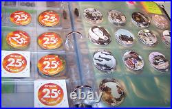 AAFES Pogs All of the 43 sets 2001 2017 printing A. U. Condition