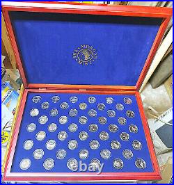ALL 50 PROOF STATE QUARTERS 1999-2008 With COA'S In Wood Display Case ALL 50 PROOF STATE QUARTERS 1999-2008 With COA'S In Wood Display Case