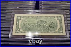 ALL 50 STATES $2 Dollar Bill Collection In Hard Shell Cases-Uncirculated