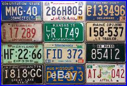 ALL 50 UNITED STATES VINTAGE LICENSE PLATE SET NUMBER TAG LOT USA RARE 1960s-90s