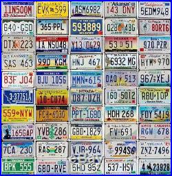 ALL 50 United States LICENSE PLATES PREMIUM LOT TAGS Colorful Graphics