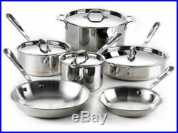 ALL-CLAD 10PC COPPER CORE COOKWARE SET 600822 SS Brand New SEALED