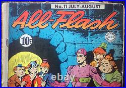 ALL-FLASH #11? VERY RARE GOLDEN AGE BEAUTY? 1943 Complete Unrestored