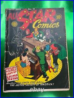 ALL STAR Comics #19 Justice Society of America 1944 NATIONAL