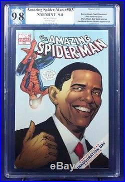 AMAZING SPIDER-MAN #583 ALL 5 Obama Variants PGX 9.8 NM/MT Near Mint/Mint +CGC