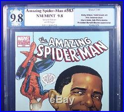 AMAZING SPIDER-MAN #583 ALL 5 Obama Variants PGX 9.8 NM/MT Near Mint/Mint +CGC