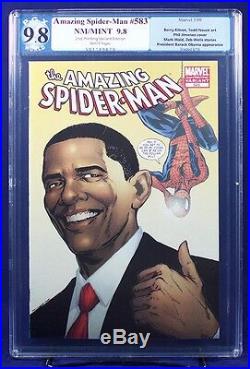 AMAZING SPIDER-MAN #583 ALL 5 Obama Variants PGX 9.8 NM/MT Near Mint/Mint +CGC