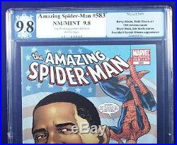 AMAZING SPIDER-MAN #583 ALL 5 Obama Variants PGX 9.8 NM/MT Near Mint/Mint +CGC