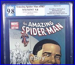 AMAZING SPIDER-MAN #583 ALL 5 Obama Variants PGX 9.8 NM/MT Near Mint/Mint +CGC