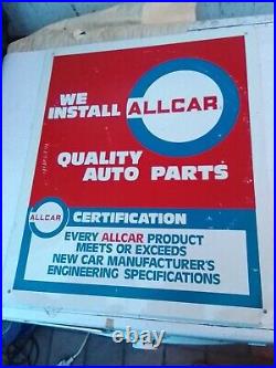 AMERICAN GARAGE SIGN WE INSTALL ALL CAR QUALITY AUTO PARTS 1960s1970, s SIGN