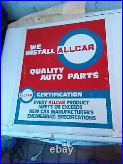 AMERICAN GARAGE SIGN WE INSTALL ALL CAR QUALITY AUTO PARTS 1960s1970, s SIGN