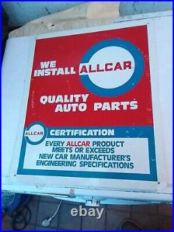 AMERICAN GARAGE SIGN WE INSTALL ALL CAR QUALITY AUTO PARTS 1960s1970, s SIGN