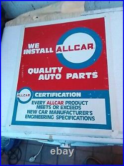 AMERICAN GARAGE SIGN WE INSTALL ALL CAR QUALITY AUTO PARTS 1960s1970, s SIGN