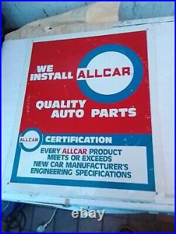 AMERICAN GARAGE SIGN WE INSTALL ALL CAR QUALITY AUTO PARTS 1960s1970, s SIGN