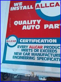 AMERICAN GARAGE SIGN WE INSTALL ALL CAR QUALITY AUTO PARTS 1960s1970, s SIGN