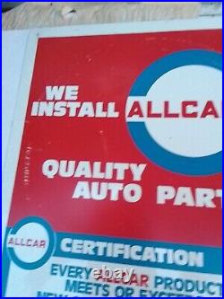 AMERICAN GARAGE SIGN WE INSTALL ALL CAR QUALITY AUTO PARTS 1960s1970, s SIGN