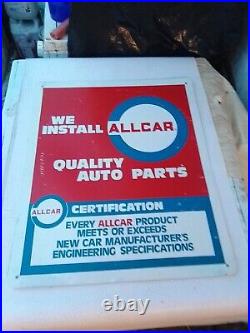 AMERICAN GARAGE SIGN WE INSTALL ALL CAR QUALITY AUTO PARTS 1960s1970, s SIGN