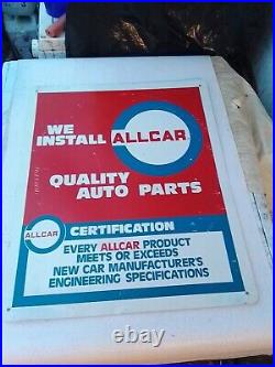 AMERICAN GARAGE SIGN WE INSTALL ALL CAR QUALITY AUTO PARTS 1960s1970, s SIGN