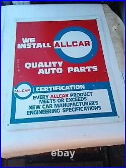 AMERICAN GARAGE SIGN WE INSTALL ALL CAR QUALITY AUTO PARTS 1960s1970, s SIGN