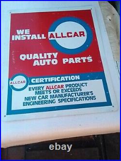 AMERICAN GARAGE SIGN WE INSTALL ALL CAR QUALITY AUTO PARTS 1960s1970, s SIGN