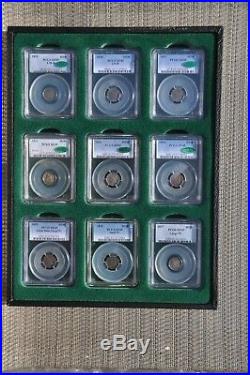 A nice group of nine Early Bust half dimes all PCGS graded XF45 and five (5) are