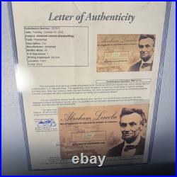 Abraham Lincoln Cut Handwriting all Jsa Coa