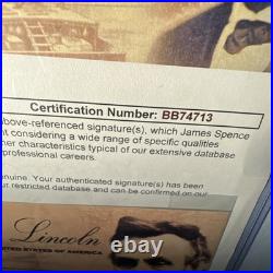 Abraham Lincoln Cut Handwriting all Jsa Coa