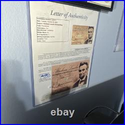 Abraham Lincoln Cut Handwriting all Jsa Coa