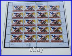 All 17 U. S. Commemorative Postage Stamp Panes for1995. Two panes excluded