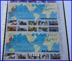 All 17 U. S. Commemorative Postage Stamp Panes for1995. Two panes excluded