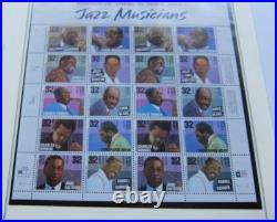 All 17 U. S. Commemorative Postage Stamp Panes for1995. Two panes excluded