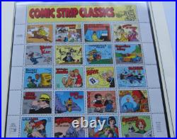 All 17 U. S. Commemorative Postage Stamp Panes for1995. Two panes excluded