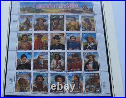 All 18 U. S. Commemorative Small Stamp Panes for 1994. One pane excluded
