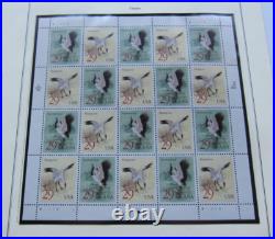 All 18 U. S. Commemorative Small Stamp Panes for 1994. One pane excluded