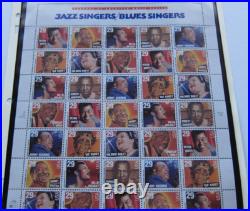 All 18 U. S. Commemorative Small Stamp Panes for 1994. One pane excluded