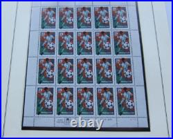 All 18 U. S. Commemorative Small Stamp Panes for 1994. One pane excluded