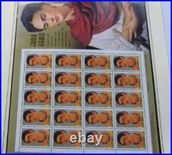 All 33 U. S. Commemorative Postage Stamp Panes for 2001. Two panes excluded