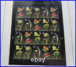 All 33 U. S. Commemorative Postage Stamp Panes for 2001. Two panes excluded
