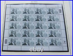 All 33 U. S. Commemorative Postage Stamp Panes for 2001. Two panes excluded