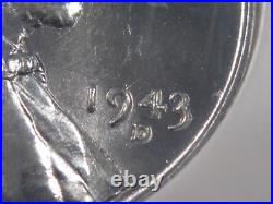All 3 Mints BU GEM 1943 Steel Lincoln Penny Cents P-D-S NGC MS66. #2