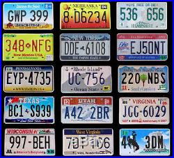 All 50 United States License Plates Set Number Tag USA Decor Lot+ Bonus Plate