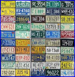 All 50 United States License Plates VINTAGE OLDER SET Premium Set